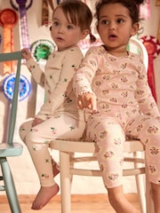 Floral rose - Cath Kidston Long Sleeve Ribbed T-Shirts 3 Pack (3mths-7yrs) - Image 2 de 15