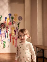 Floral rose - Cath Kidston Long Sleeve Ribbed T-Shirts 3 Pack (3mths-7yrs) - Image 6 de 15