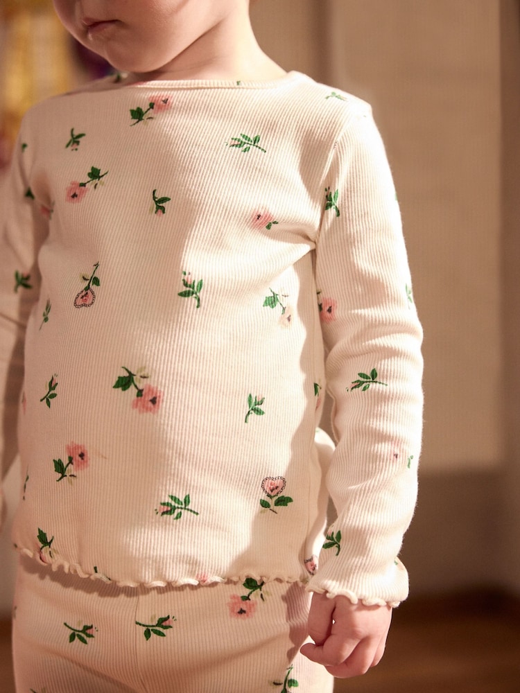 Floral rose - Cath Kidston Long Sleeve Ribbed T-Shirts 3 Pack (3mths-7yrs) - Image 7 of 15