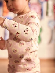 Floral rose - Cath Kidston Long Sleeve Ribbed T-Shirts 3 Pack (3mths-7yrs) - Image 9 de 15