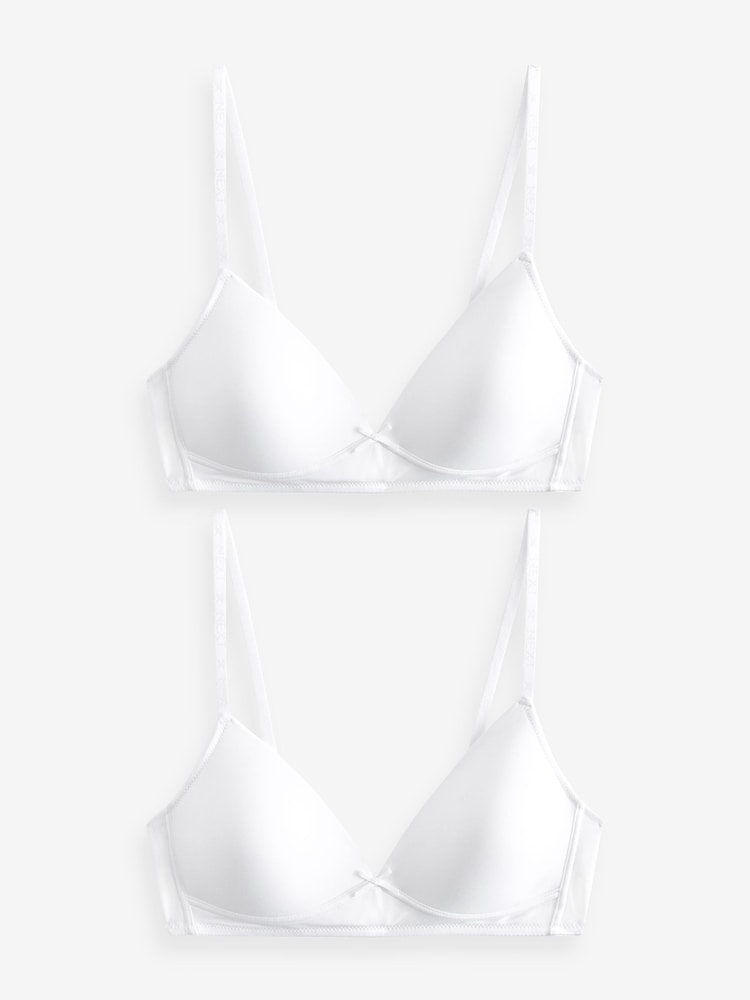 White Trainer Bras 2 Pack - Image 1 of 5
