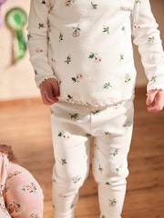 Pink geblümt - Cath Kidston – gerippte Leggings im 3er-Pack (3M.–7J.) - Image 5 of 8