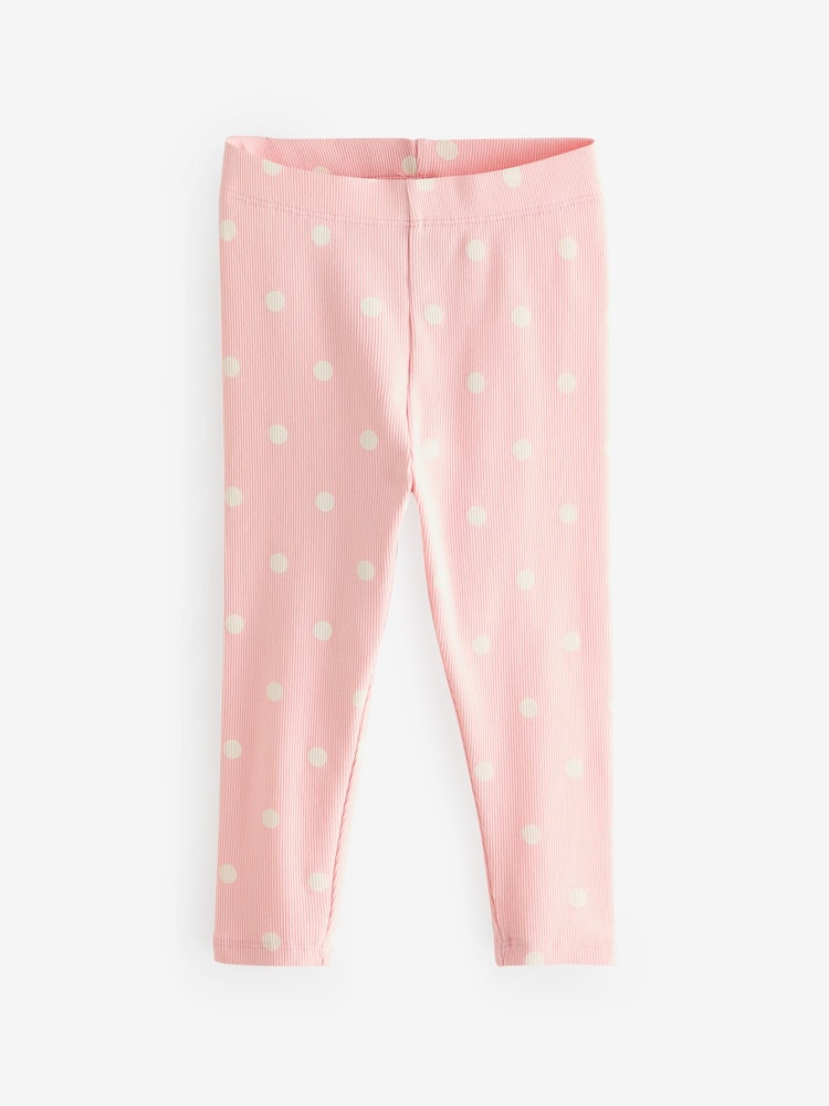 Pink geblümt - Cath Kidston – gerippte Leggings im 3er-Pack (3M.–7J.) - Image 7 of 8