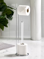 Chrome Wire Toilet Roll Holder - Image 1 of 2