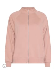 Rosa - Yours Curve Zip Through Funnel Neck Sweatshirt - Imagen 5 de 6