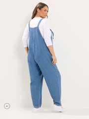Yours Curve Blue Maternity Dungarees - Image 3 of 6
