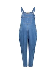 Yours Curve Blue Maternity Dungarees - Image 5 of 6