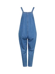 Yours Curve Blue Maternity Dungarees - Image 6 of 6