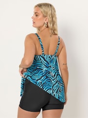 Yours Curve Black Swim Shorts 2 Pack - Image 4 of 7