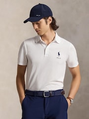 Ralph Lauren White RLX Tour Pique Polo Shirts - Image 1 of 5