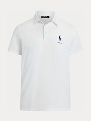 Ralph Lauren White RLX Tour Pique Polo Shirts - Image 5 of 5