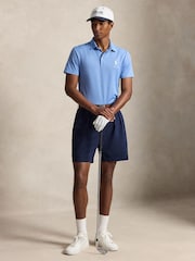 Ralph Lauren Blue Tour Pique Polo Shirt - Image 3 of 5