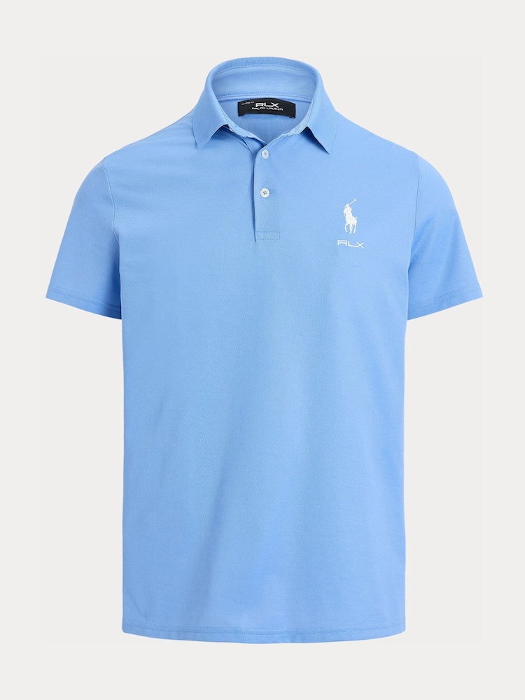 Ralph Lauren Blue Tour Pique Polo Shirt - Image 5 of 5 Ralph Lauren Blue Tour Pique Polo Shirt - Image 5 of 5