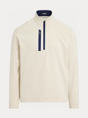 Ralph Lauren Cream RLX Luxe Perfomance Quater Zip Sweatshirt - Image 1 of 1
