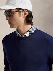 Ralph Lauren Blue Merino Wool Jumper - Image 4 of 4