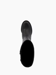 Dune London Black Tinaz Bump Toe Chelsea Knee High Boots - Image 5 of 6