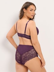 Lila - Yours Curve Anja Lace Padded Bra - Bild 3 von 6