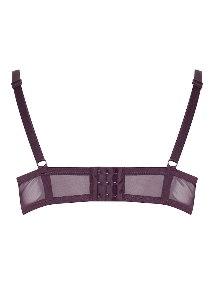Lila - Yours Curve Anja Lace Padded Bra - Bild 6 von 6