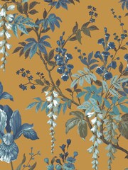 Woodchip & Magnolia Yellow Hestia Wallpaper - Image 3 of 3