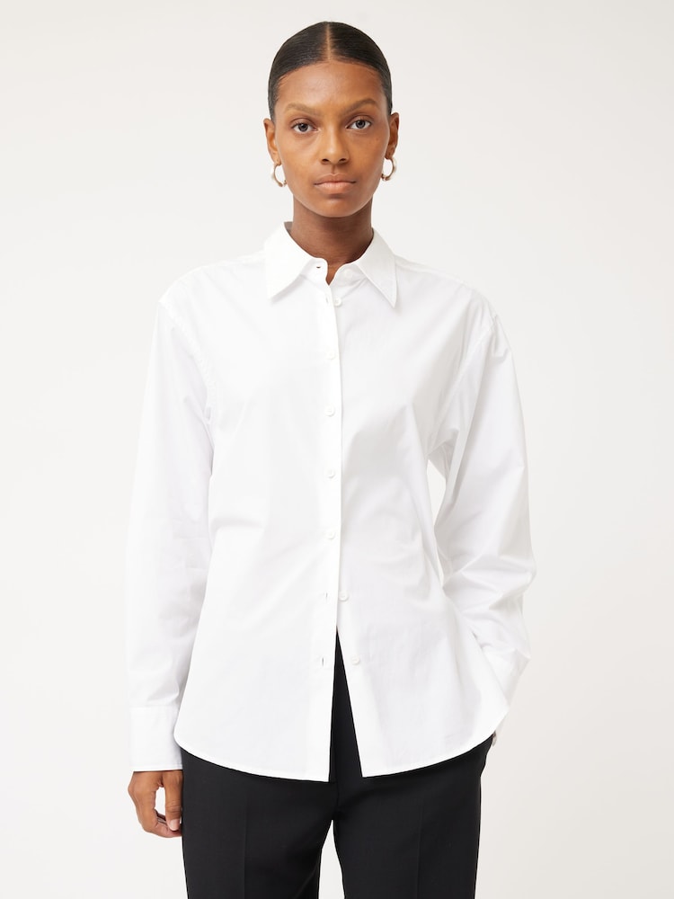 Jigsaw White 100% Cotton Poplin Shirt - Image 1 of 7
