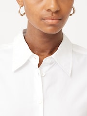 Jigsaw White 100% Cotton Poplin Shirt - Image 5 of 7