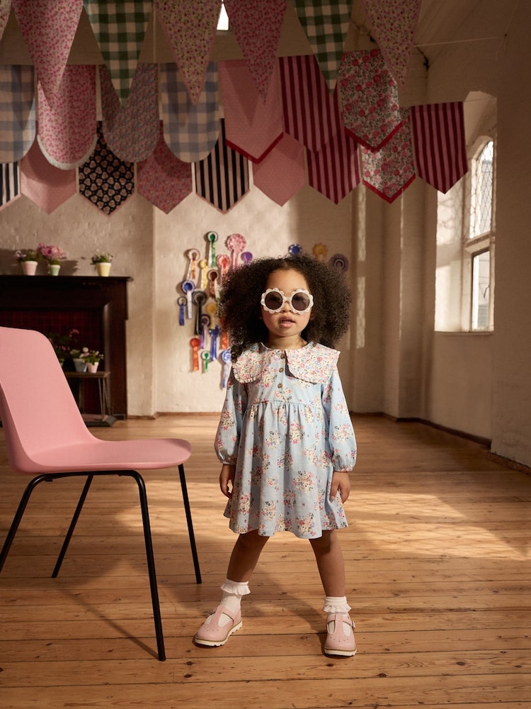 أزرق - فستان بياقة من Cath Kidston (3 شهور-7 سنوات) - Image 3 of 12