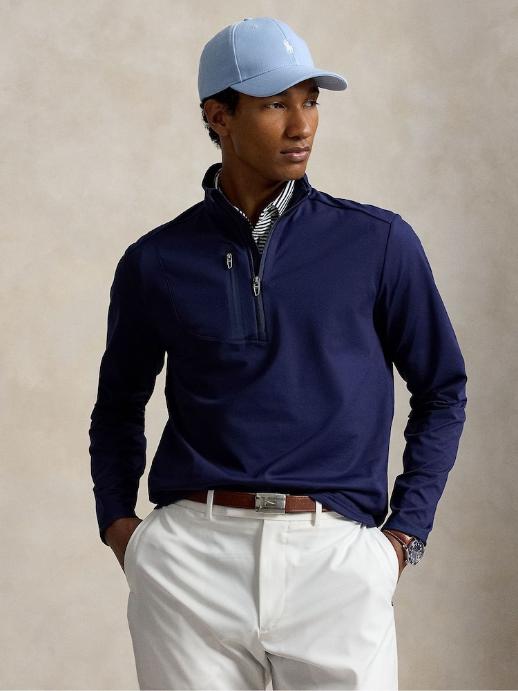 Ralph Lauren RLX Luxe Perfomance Quater Zip -collegepaita - Kuva 1 / 5