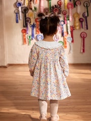Floral Cath Kidston Collared 100% Cotton Dress (3mths-7yrs) - Image 3 of 9