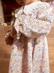 Floral Cath Kidston Collared 100% Cotton Dress (3mths-7yrs) - Image 4 of 9
