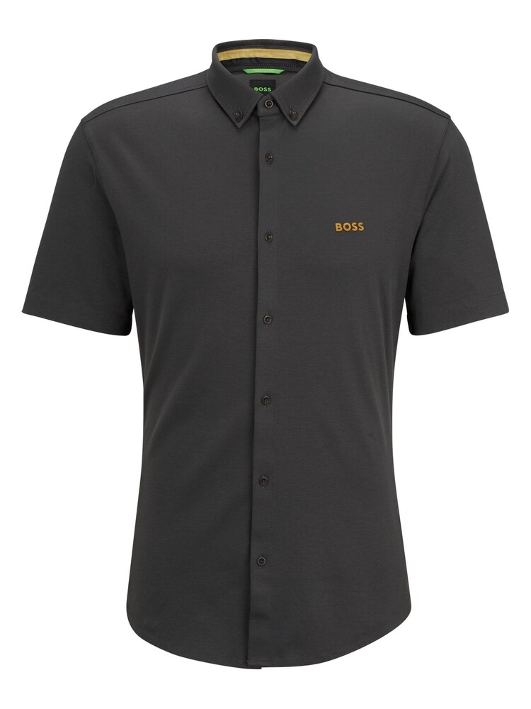 BOSS Grey Biadia Short Sleeve Logo Shirt - Image 6 of 6 BOSS Grey Biadia Short Sleeve Logo Shirt - Image 6 of 6