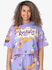 Vanilla Underground Purple Rugrats Ladies Licensing Short Pyjamas - Image 1 of 6