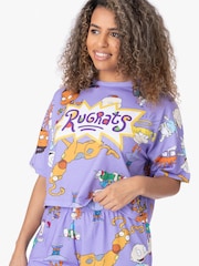Vanilla Underground Purple Rugrats Ladies Licensing Short Pyjamas - Image 3 of 6