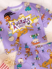 Vanilla Underground Purple Rugrats Ladies Licensing Short Pyjamas - Image 6 of 6