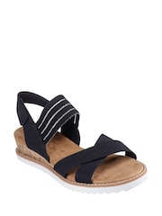 Skechers Black Womens Bobs Desert Kiss Shore Enough Sandals - Image 3 of 5