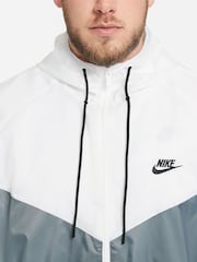 Nike White gray Sportswear Windrunner Hooded Jacket - Image 10 of 14
