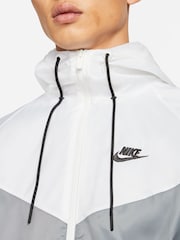 Nike White gray Sportswear Windrunner Hooded Jacket - Image 3 of 14