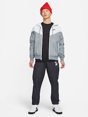 Nike White gray Sportswear Windrunner Hooded Jacket - Image 7 of 14