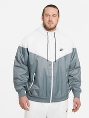 Nike White gray Sportswear Windrunner Hooded Jacket - Image 8 of 14