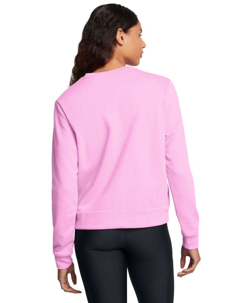 Under Armour Pink Rival Terry Crew Sweatshirt - Image 2 of 3