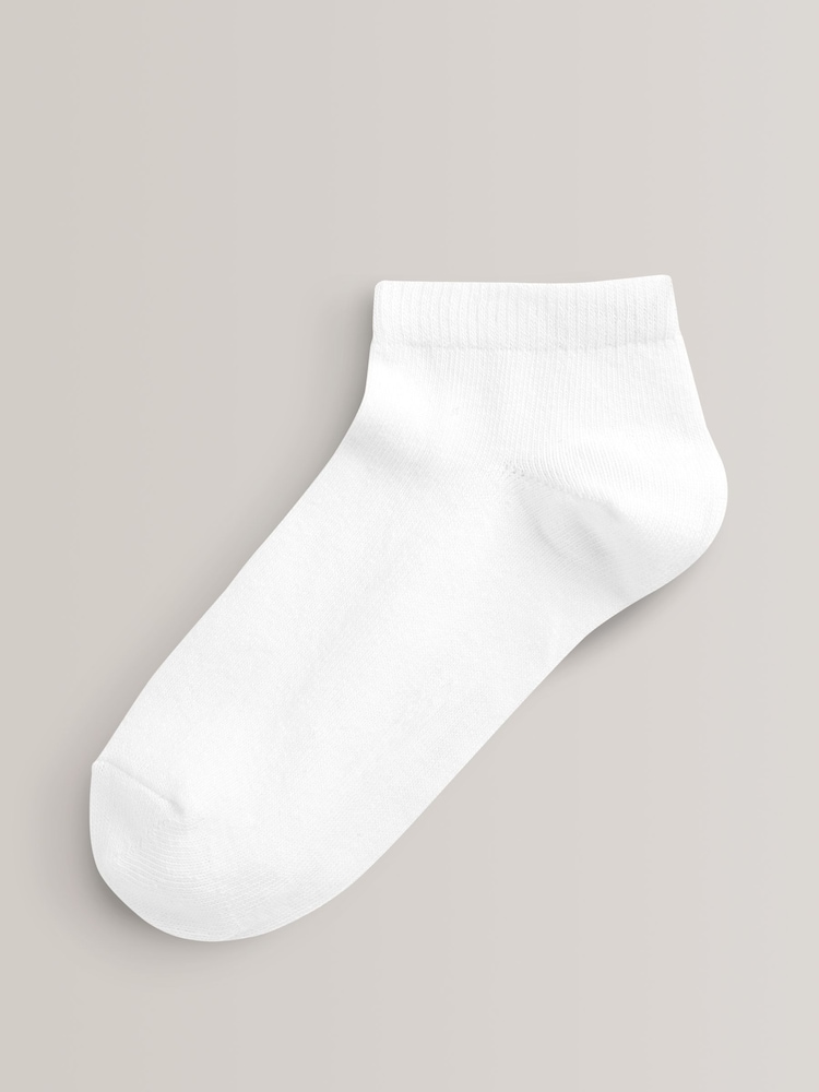 White 10 Pack Trainer Socks - Image 2 of 2