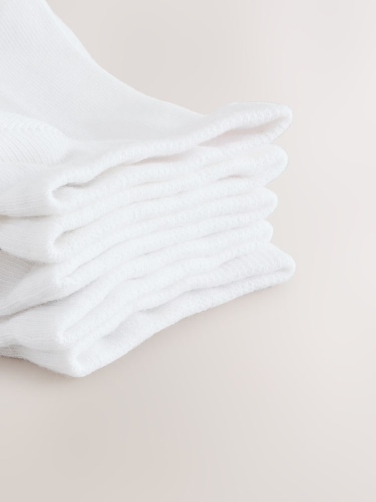 White 10 Pack Trainer Socks - Image 4 of 4