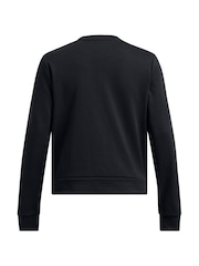 Negru - Rivalul Under Armour Terry Guler rotund Hanorac - Imaginea 4 din 4