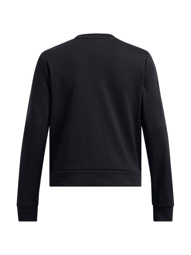 Negru - Rivalul Under Armour Terry Guler rotund Hanorac - Imaginea 4 din 4