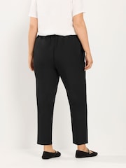 Yours Curve Black Darted Waist Trousers - Image 3 of 6