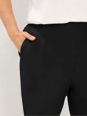 Yours Curve Black Darted Waist Trousers - Image 4 of 6