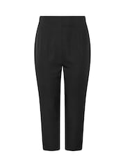 Yours Curve Black Darted Waist Trousers - Image 5 of 6