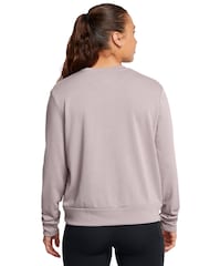 Under Armour Grey Rival Terry Crew Sweatshirt - Image 2 of 3