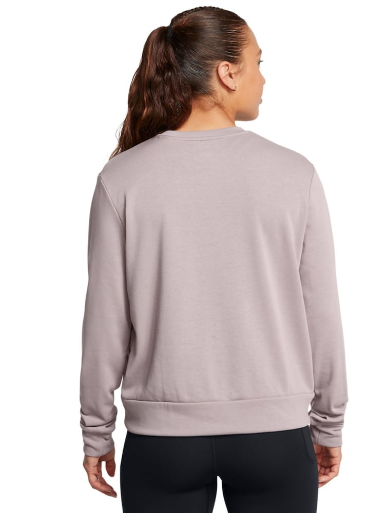 Under Armour Grey Rival Terry Crew Sweatshirt - Image 2 of 3