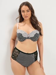 Yours Curve Black Stripe Underwired Padded Bras 2 Pack - Image 2 of 5