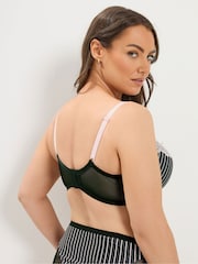 Yours Curve Black Stripe Underwired Padded Bras 2 Pack - Image 4 of 5